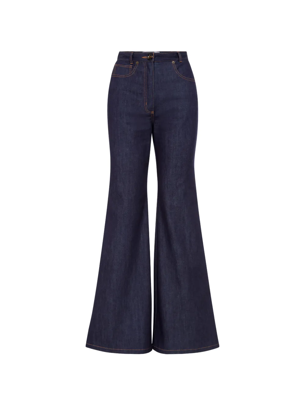 Florence & Fortitude flared seam denim trousers - Blau
