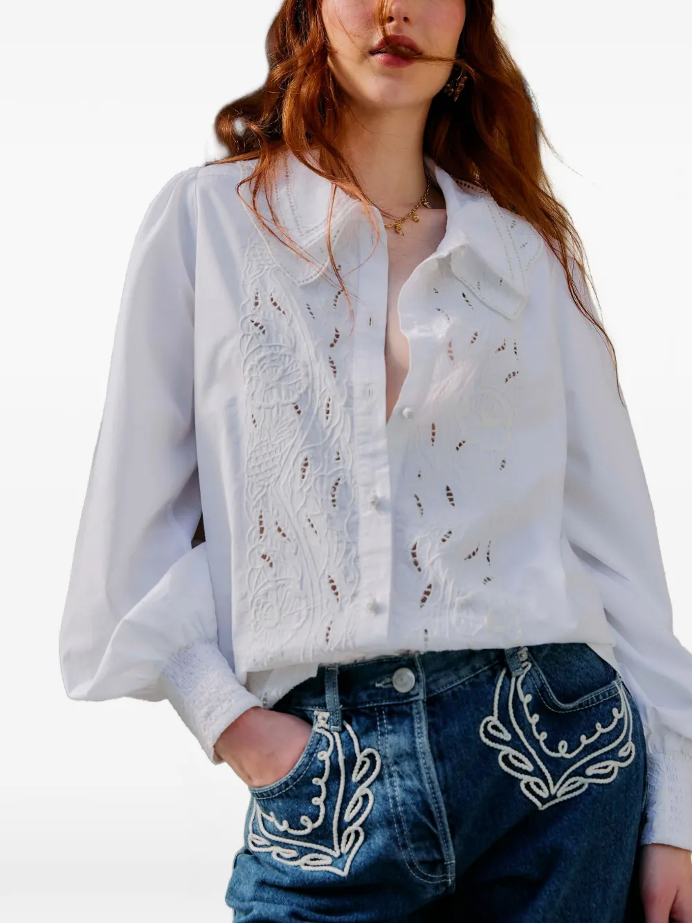 FARM Rio Shirt met knoopsluiting Wit