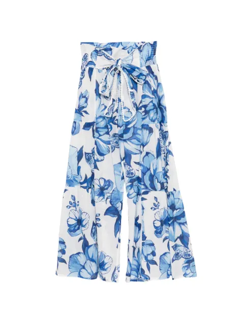 FARM Rio pantalones con estampado floral y moño