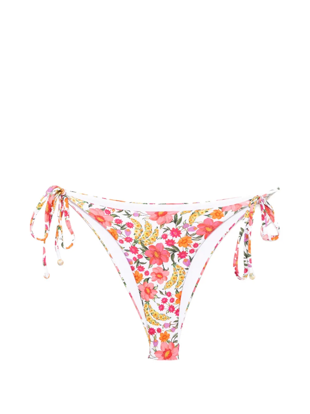 FARM Rio Banana Flowers bikini bottom - Bianco