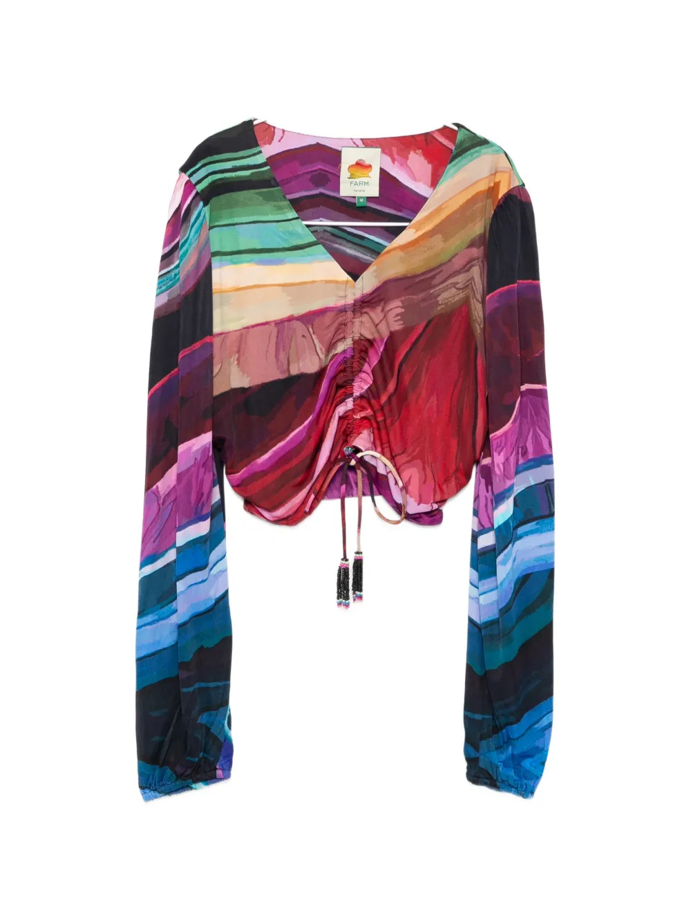 FARM Rio ruched blouse - Rosso