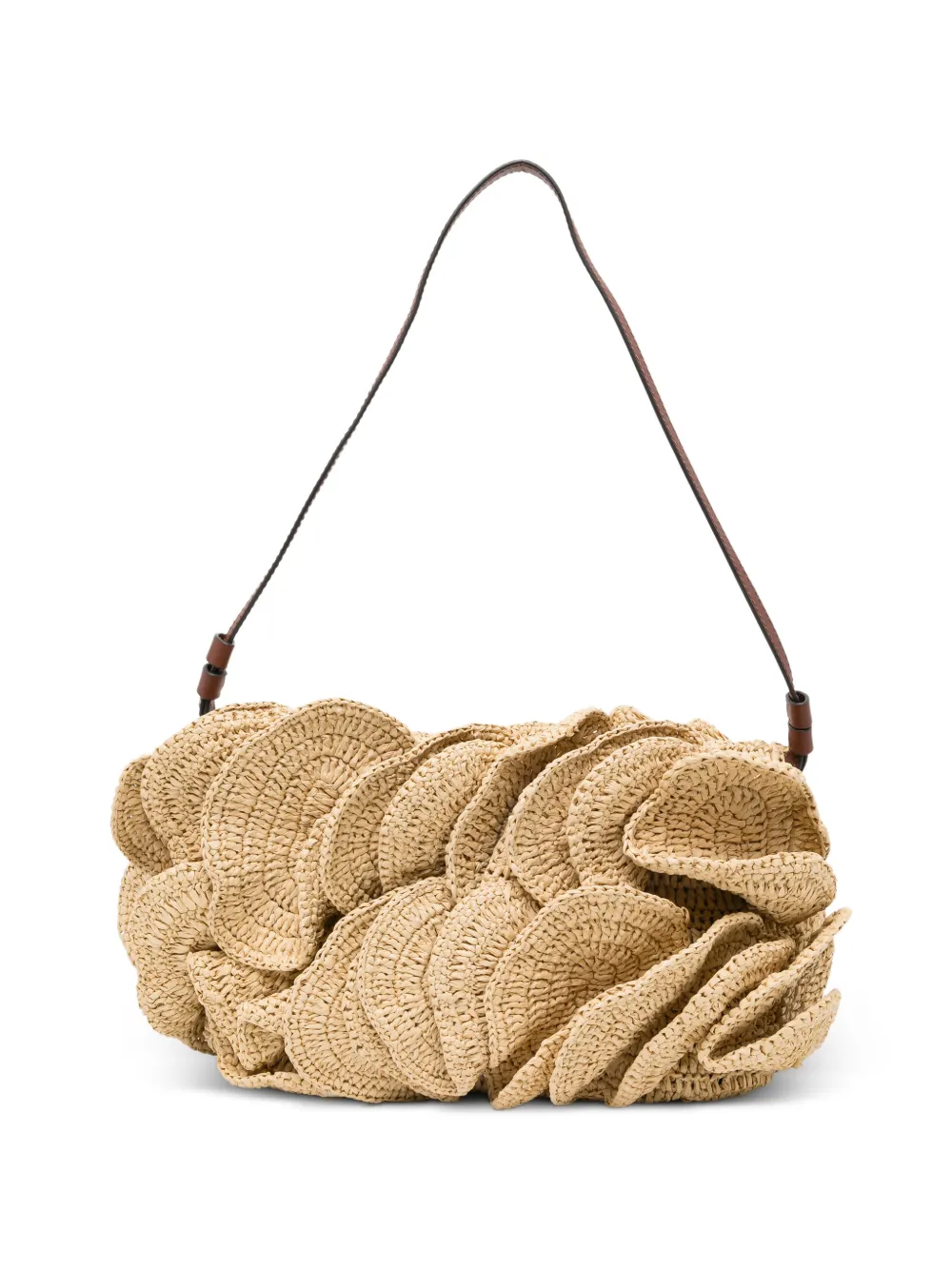 FARM Rio raffia shoulder bag - Toni neutri
