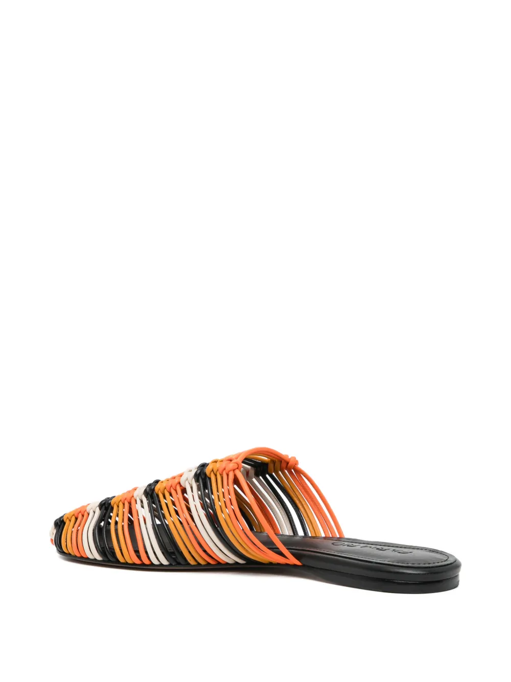  Farm Rio Sandales En Cuir - Orange 