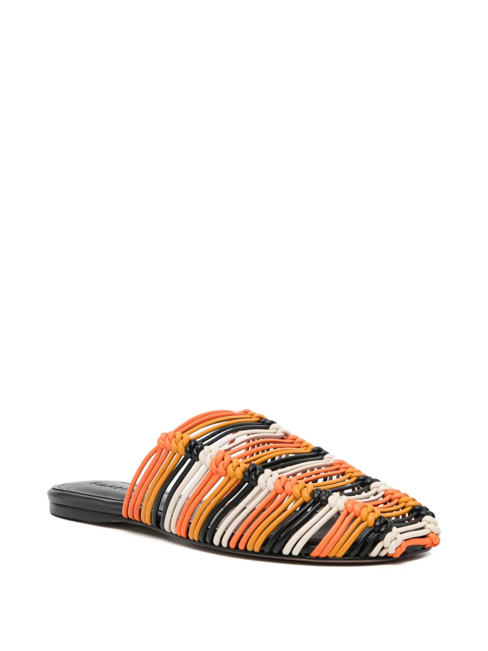  Farm Rio Sandales En Cuir - Orange 