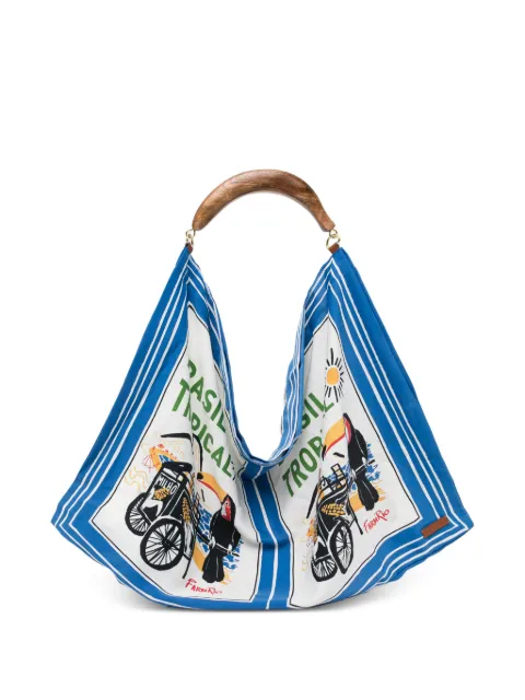 FARM Rio 그래픽 프린트 토트 백