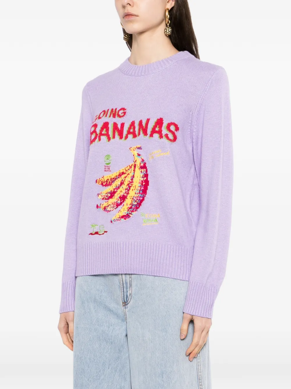  Farm Rio Going Bananas Sweater - Purple 
