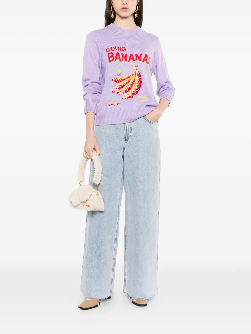  Farm Rio Going Bananas Sweater - Purple 