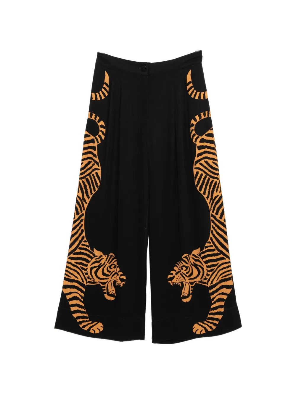 FARM Rio tiger-print trousers - Nero