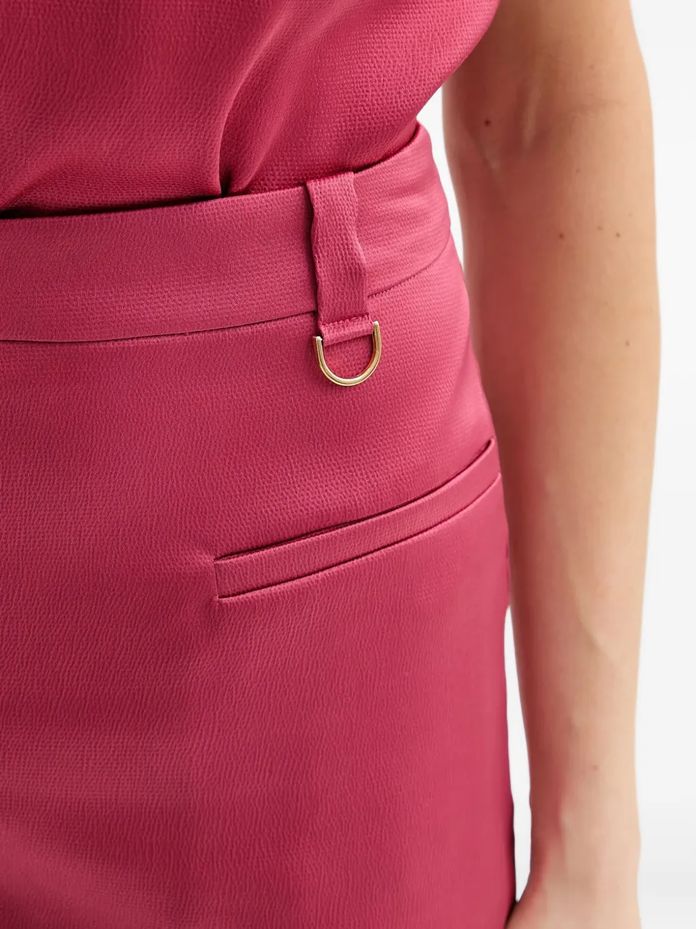 Guess Usa Satin Shorts In Pink