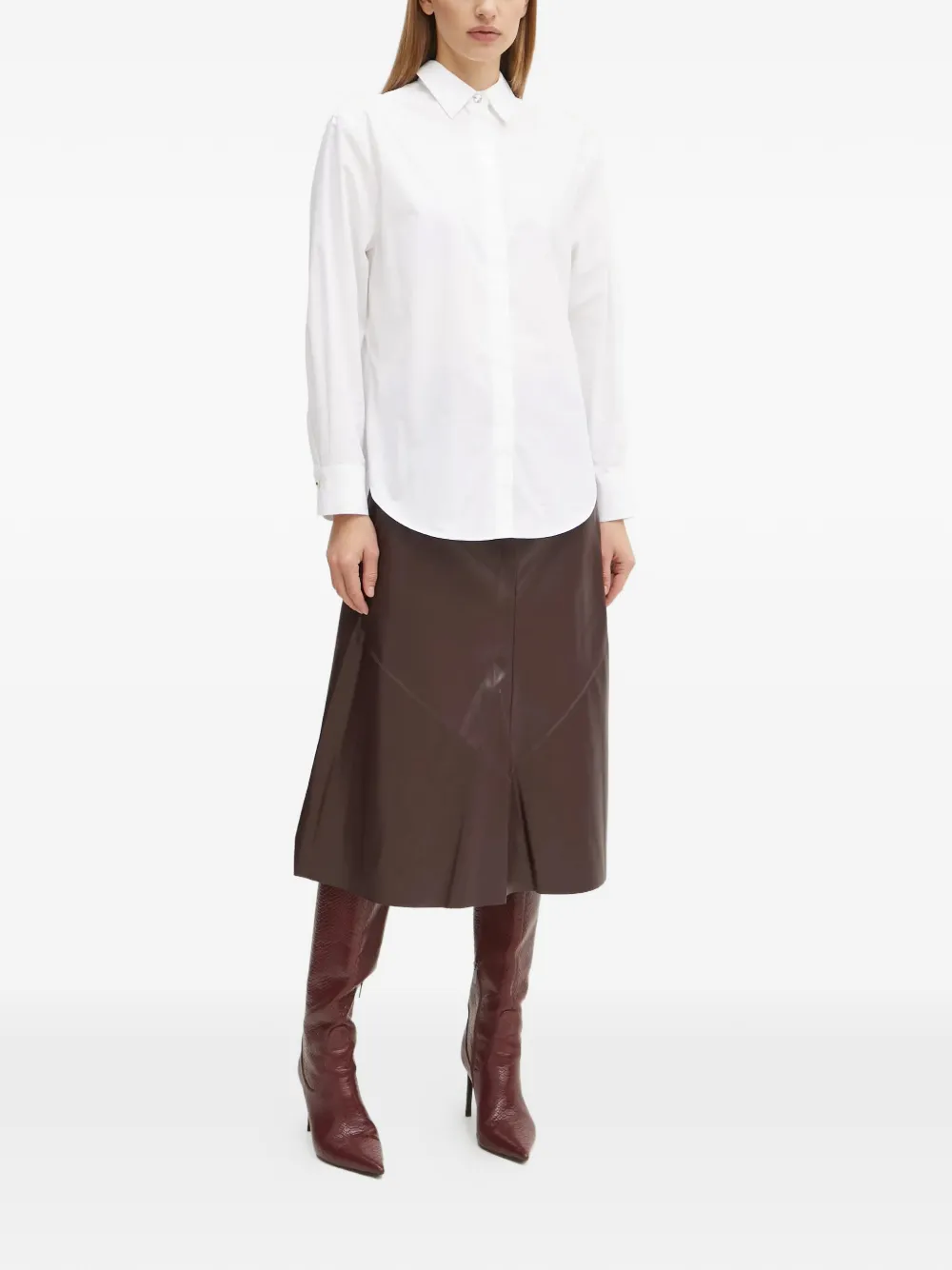 MARCIANO by GUESS Blouse met verfraaide knoop Wit