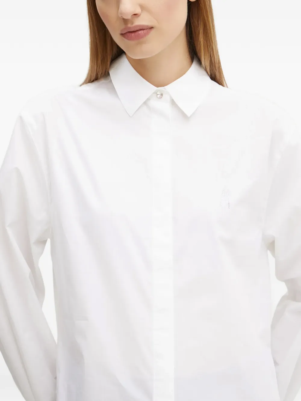 MARCIANO by GUESS Blouse met verfraaide knoop Wit