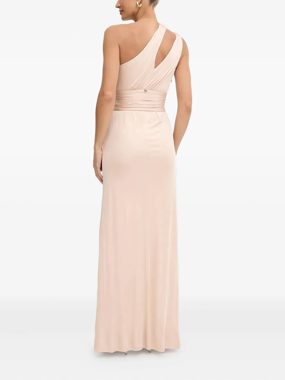 Guess Usa X Marciano One-shoulder Cut-out Maxi Dress In Neutral