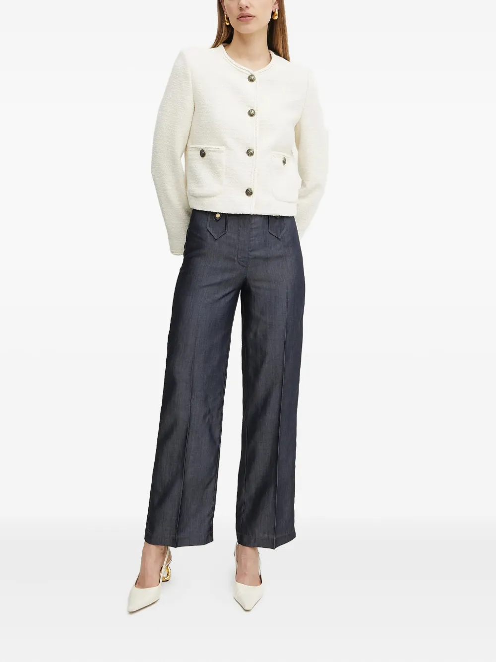 Marciano Naomi button trousers | Pantalones acampanados | Image 2