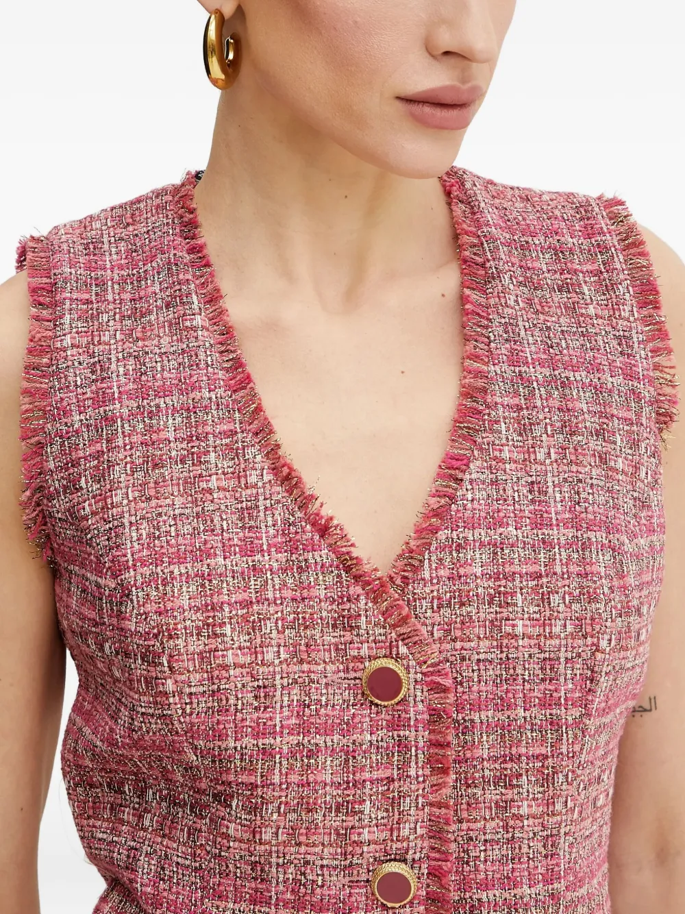 Guess Usa X Marciano Claudia Vest In Pink