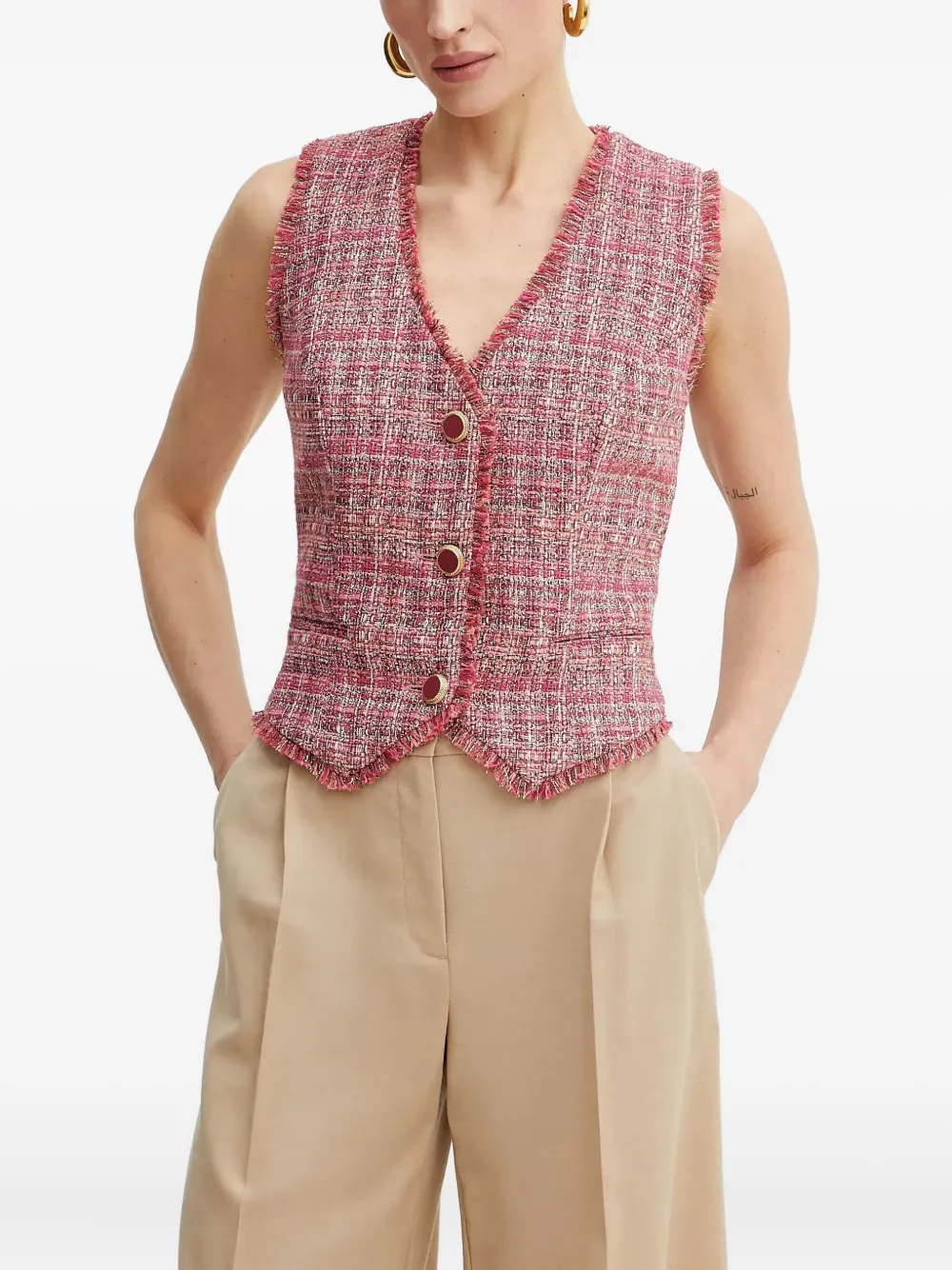 Guess Usa X Marciano Claudia Vest In Pink