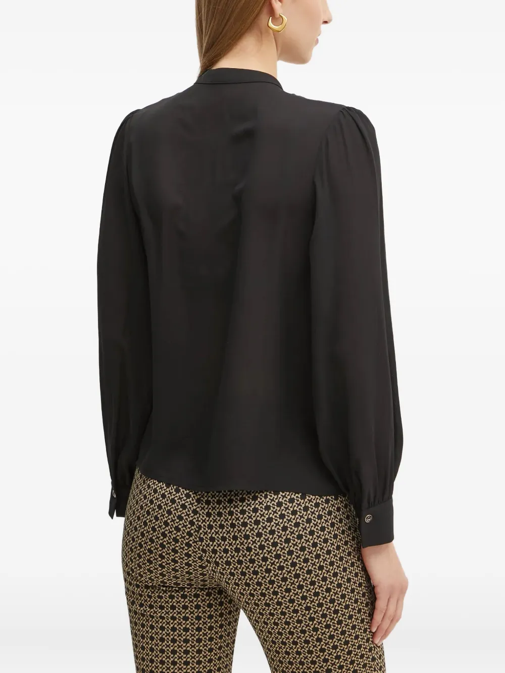 Guess Usa V-neck Blouse In Black