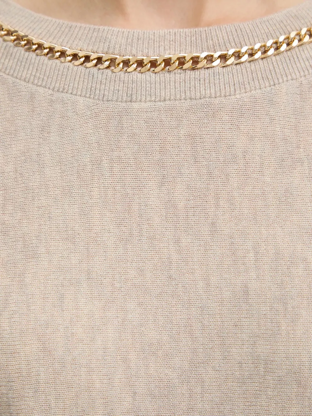 Guess Usa X Marciano Chain-detail Sweater In Neutral