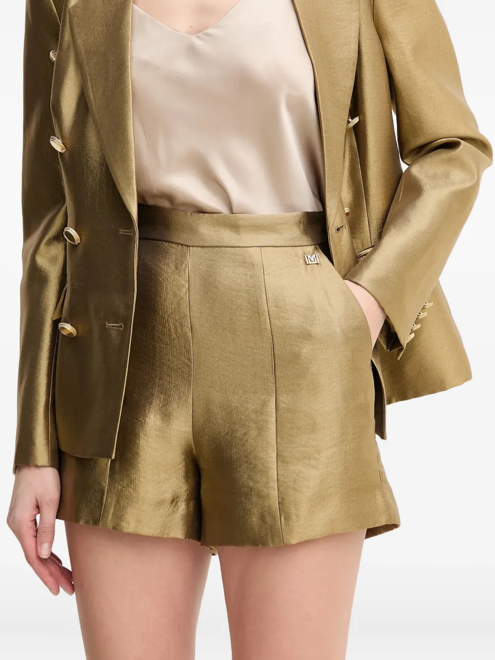 Marciano Pocket-detail Shorts In Brown