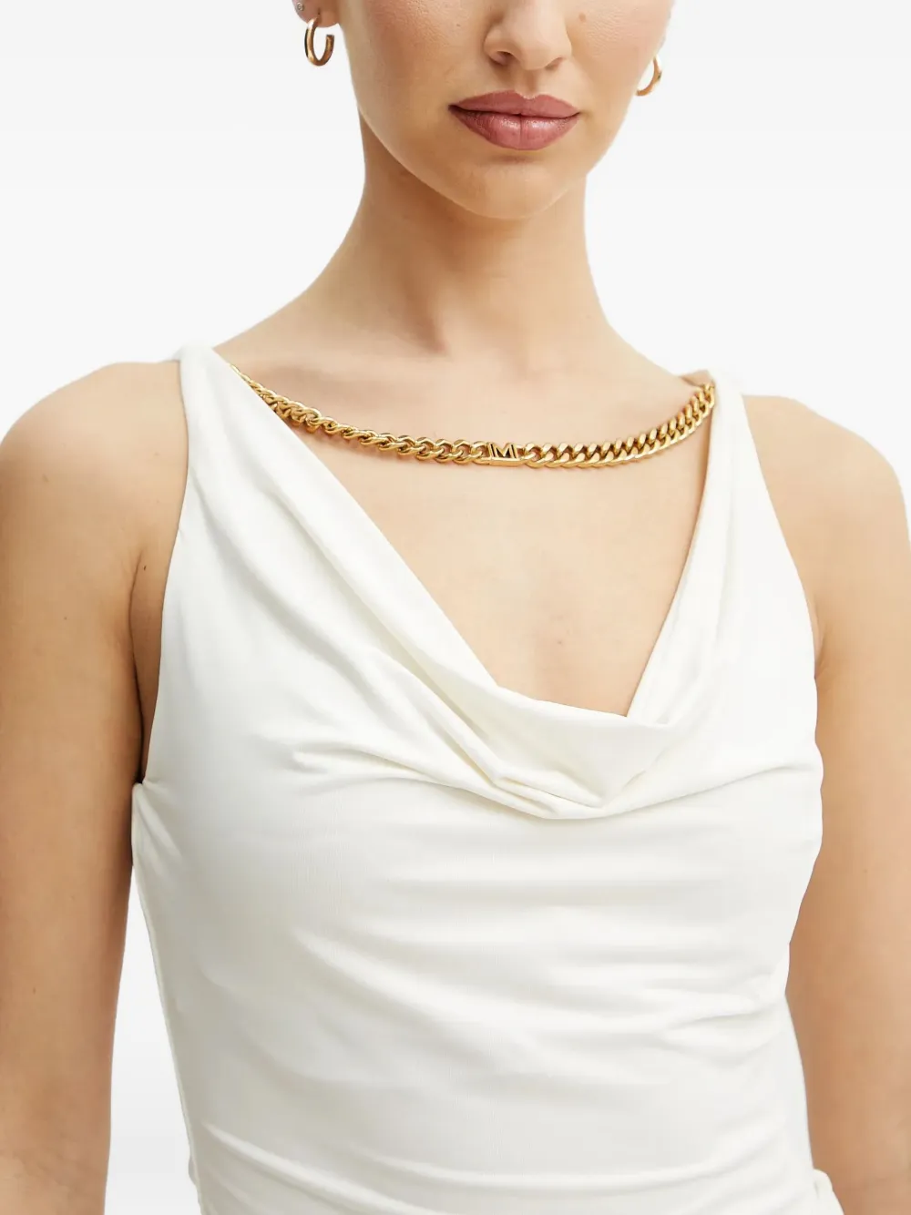 Marciano Sleeveless Chain-detail Top In White
