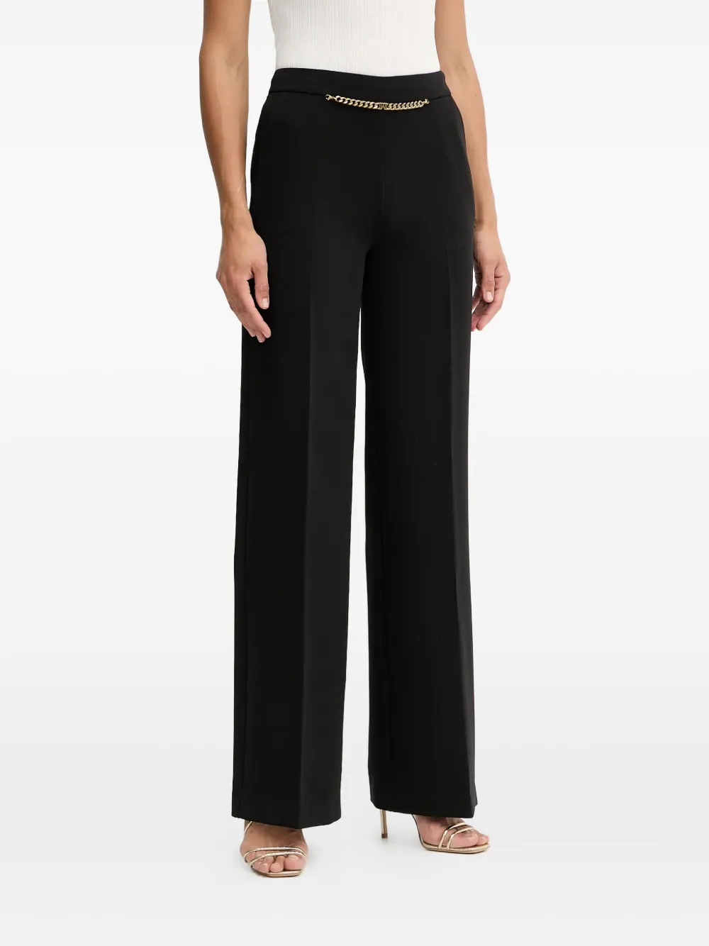Marciano Chain-detail Trousers In Black