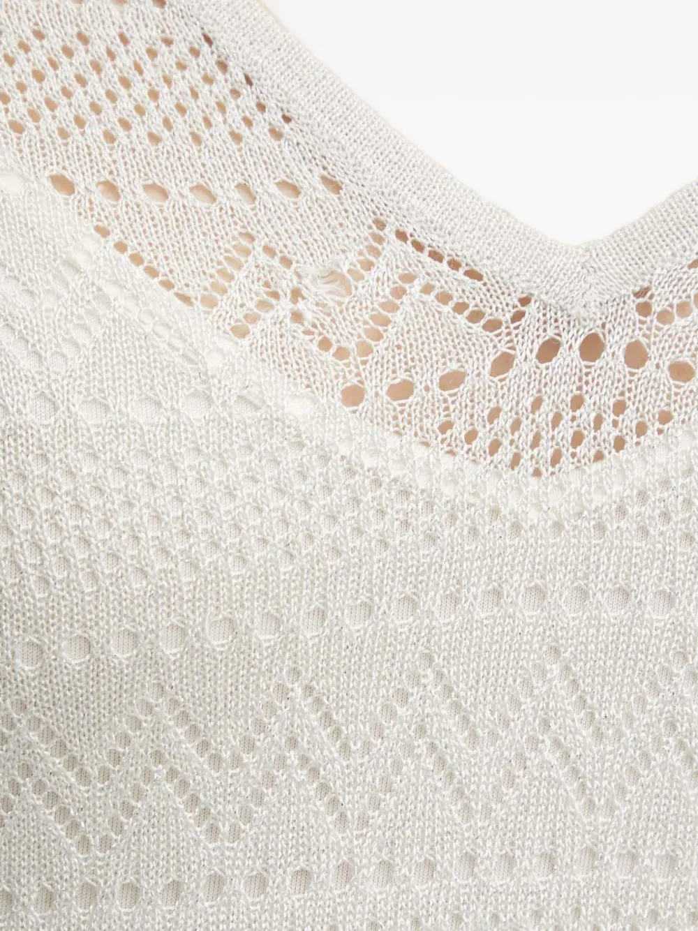 Guess Usa Long-sleeve V-neck Midi Dress In White