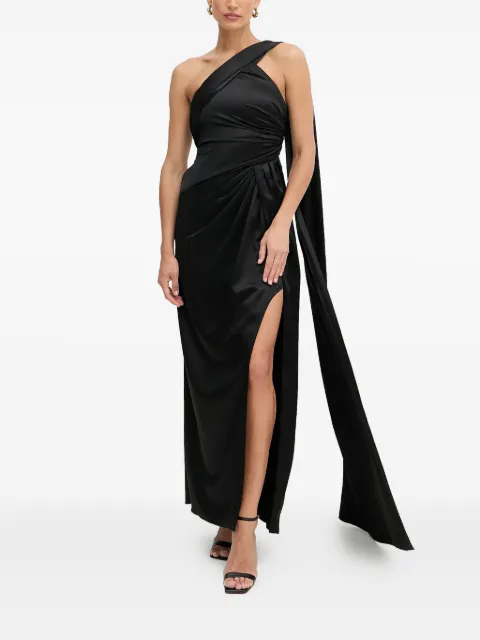 Marciano one-shoulder draped maxi dress