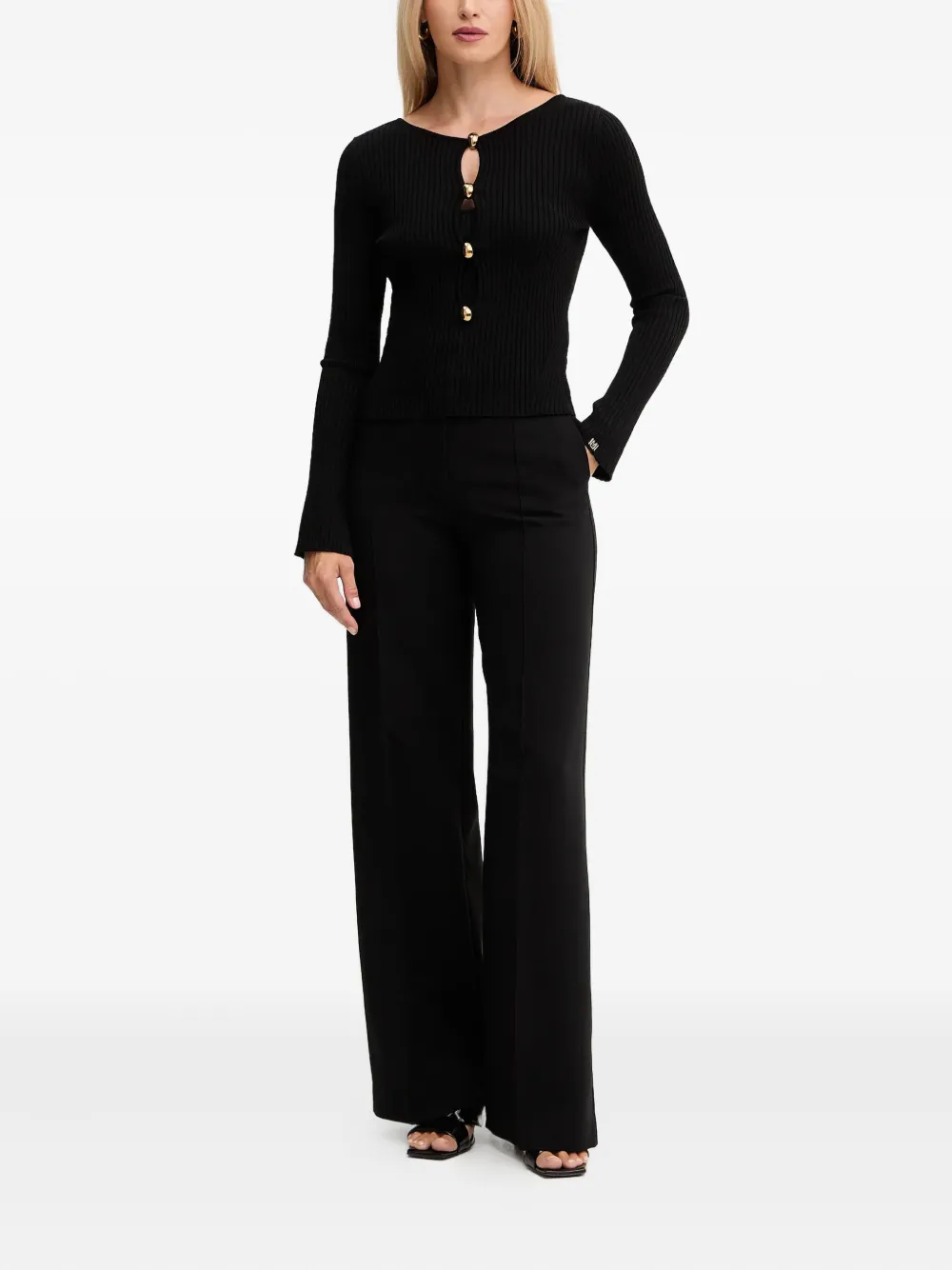 Marciano button-detail ribbed top | T-Shirts & Jersey Shirts | Image 2