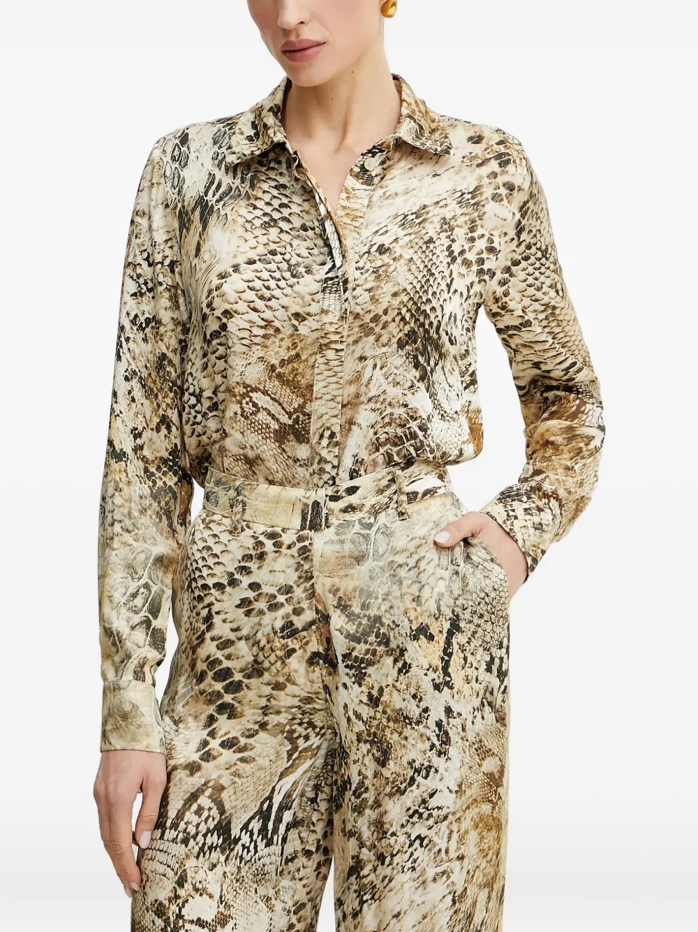 MARCIANO by GUESS Camicia Melissa con stampa animalier - Toni neutri