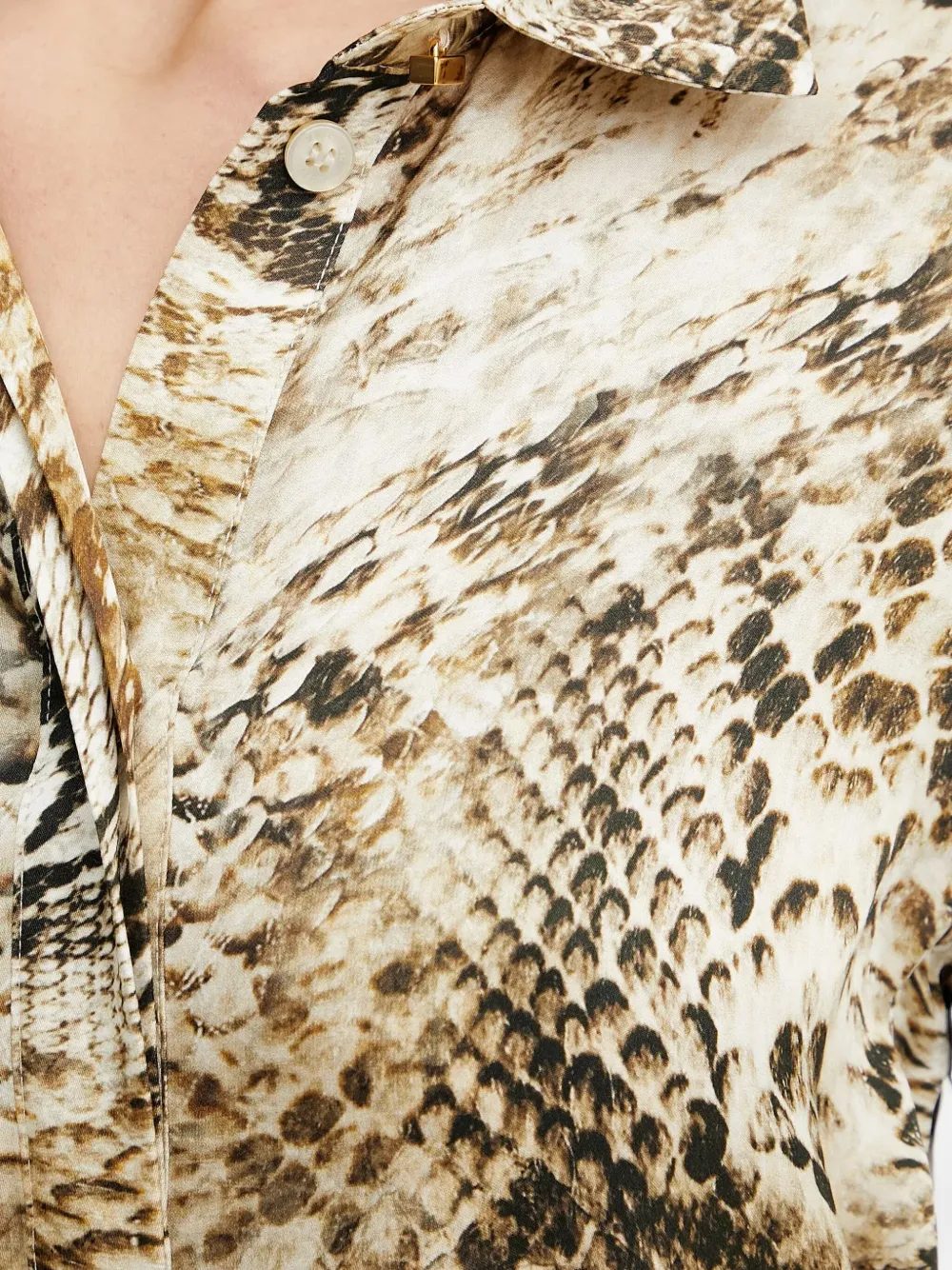 Melissa buttoned animal-print shirt