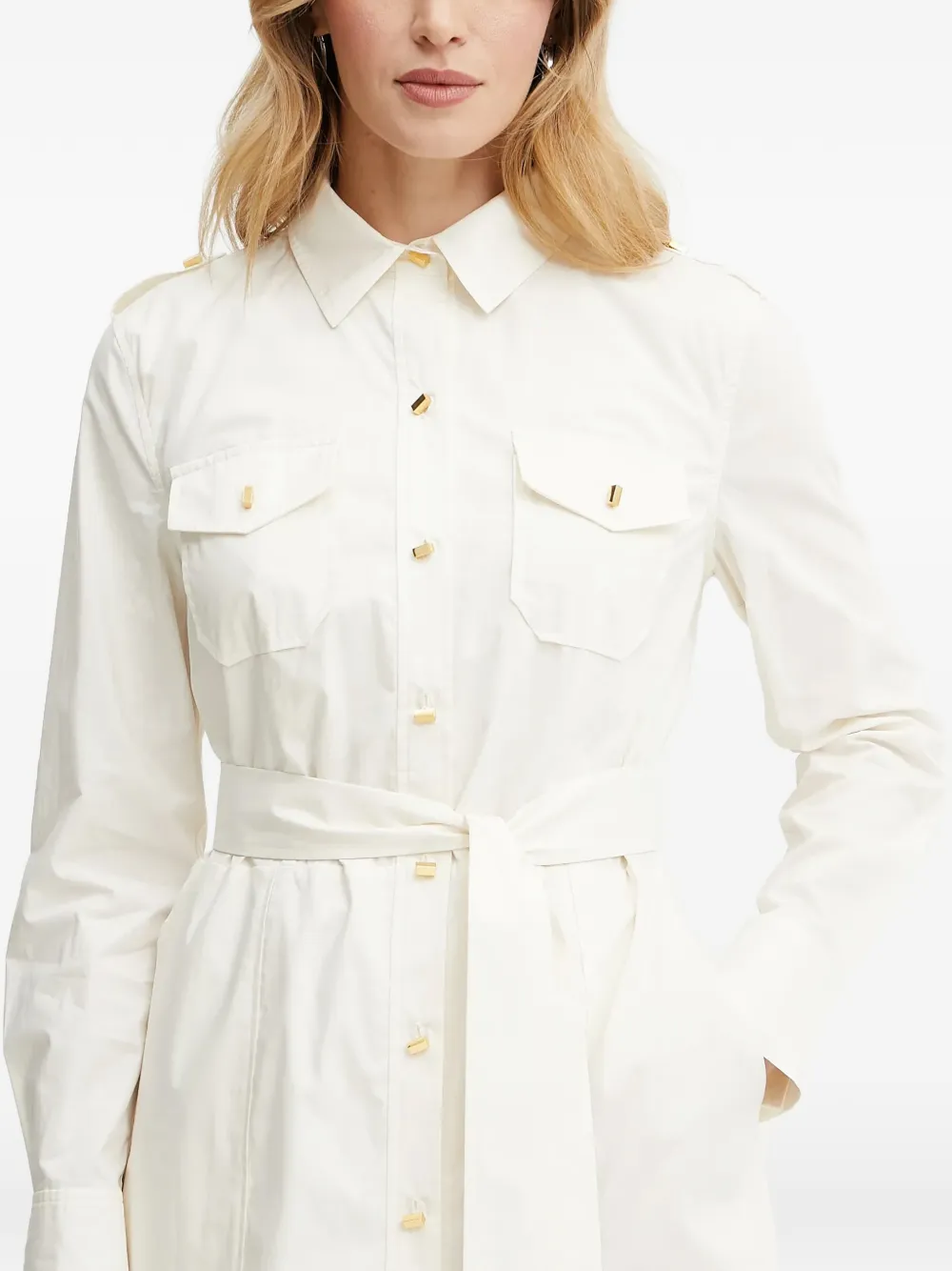 MARCIANO by GUESS Midi-jurk met ceintuur Wit