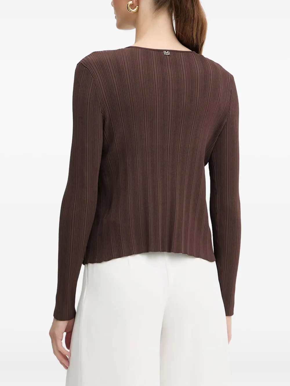 Guess Usa Kathleen Ribbed Sweater Set In Brown