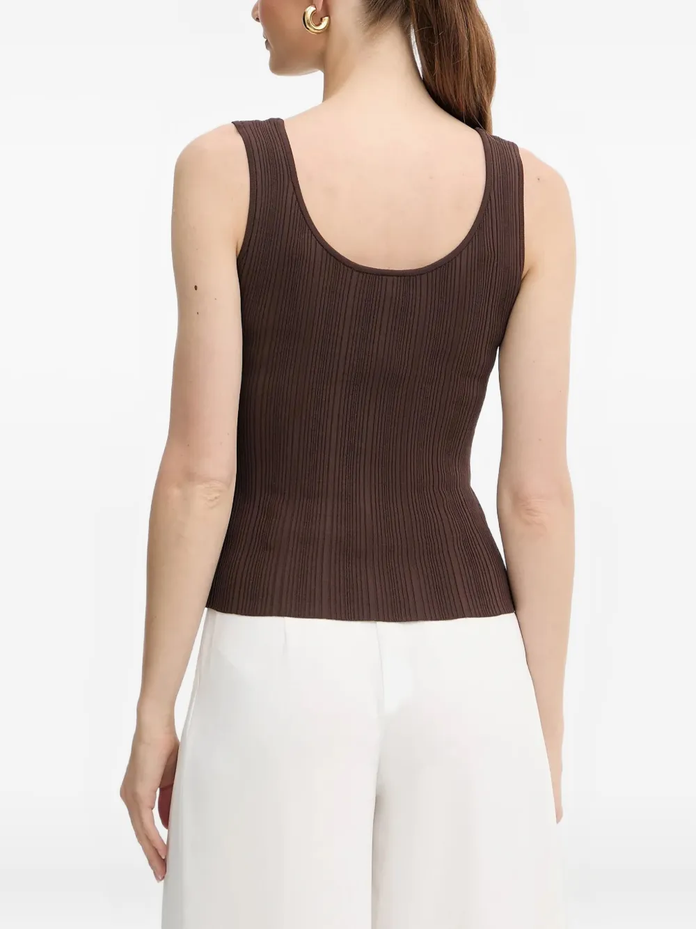Guess Usa Kathleen Ribbed Sweater Set In Brown