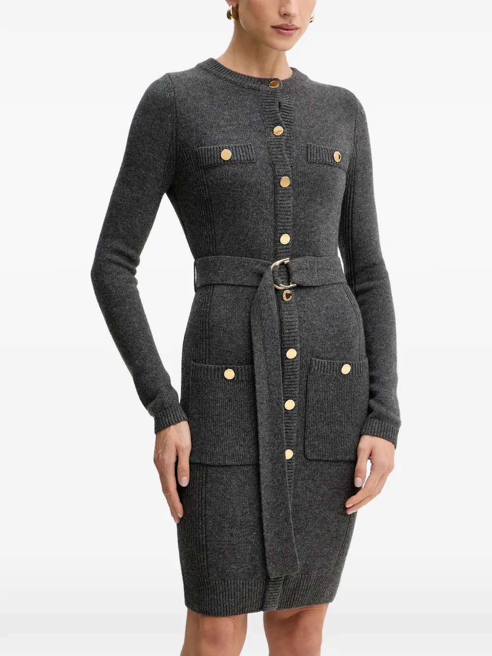 MARCIANO by GUESS robe courte à taille ceinturée | gris | Image 1