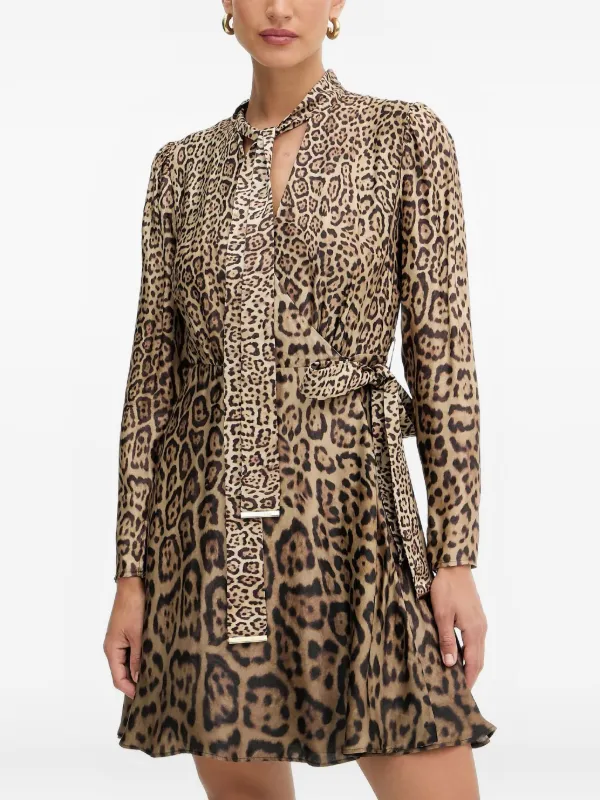 guess brown dress GUESS Women's Fearne Sleeveless V-Neck Midi Dress