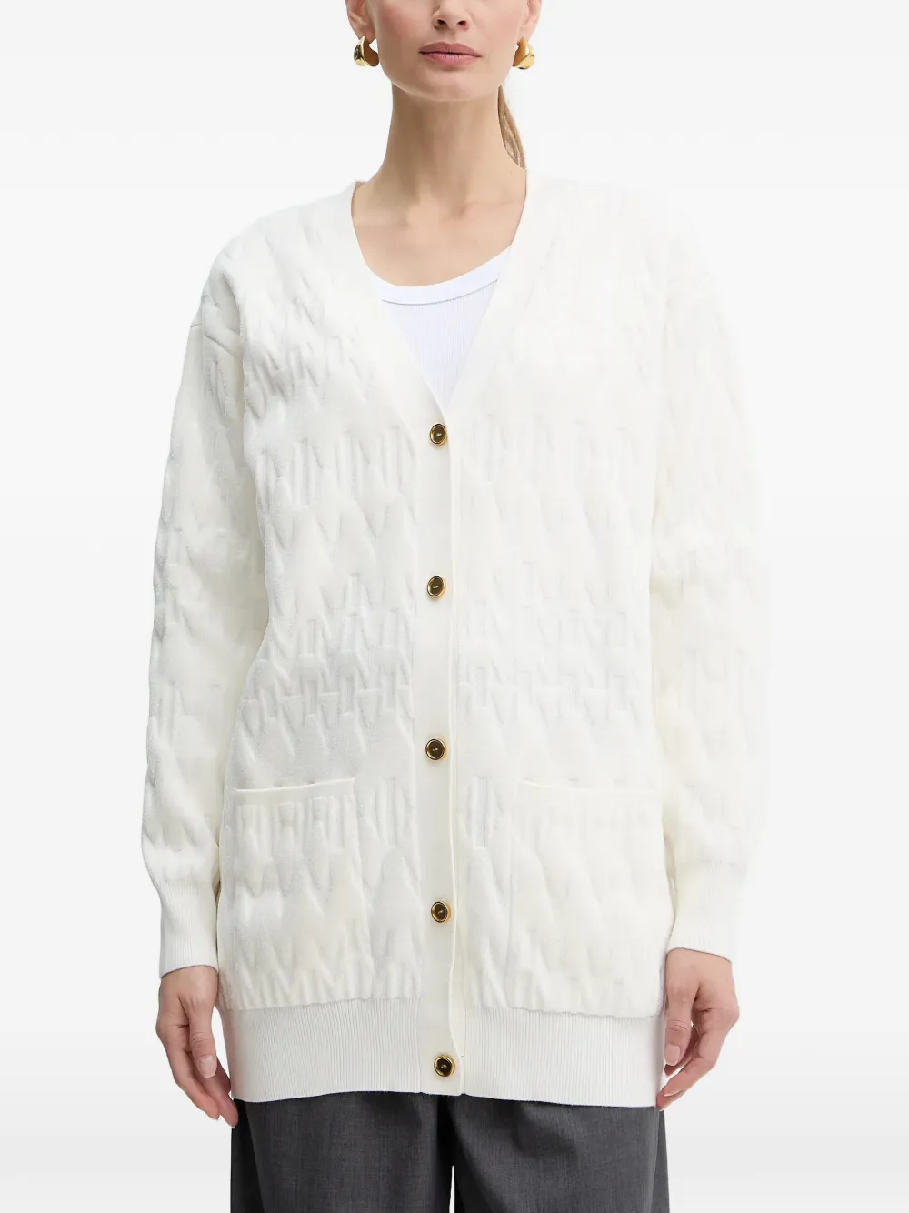 MARCIANO by GUESS buttoned cardigan | White | Image 1