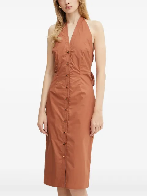 Marciano Pat buttoned bow dress