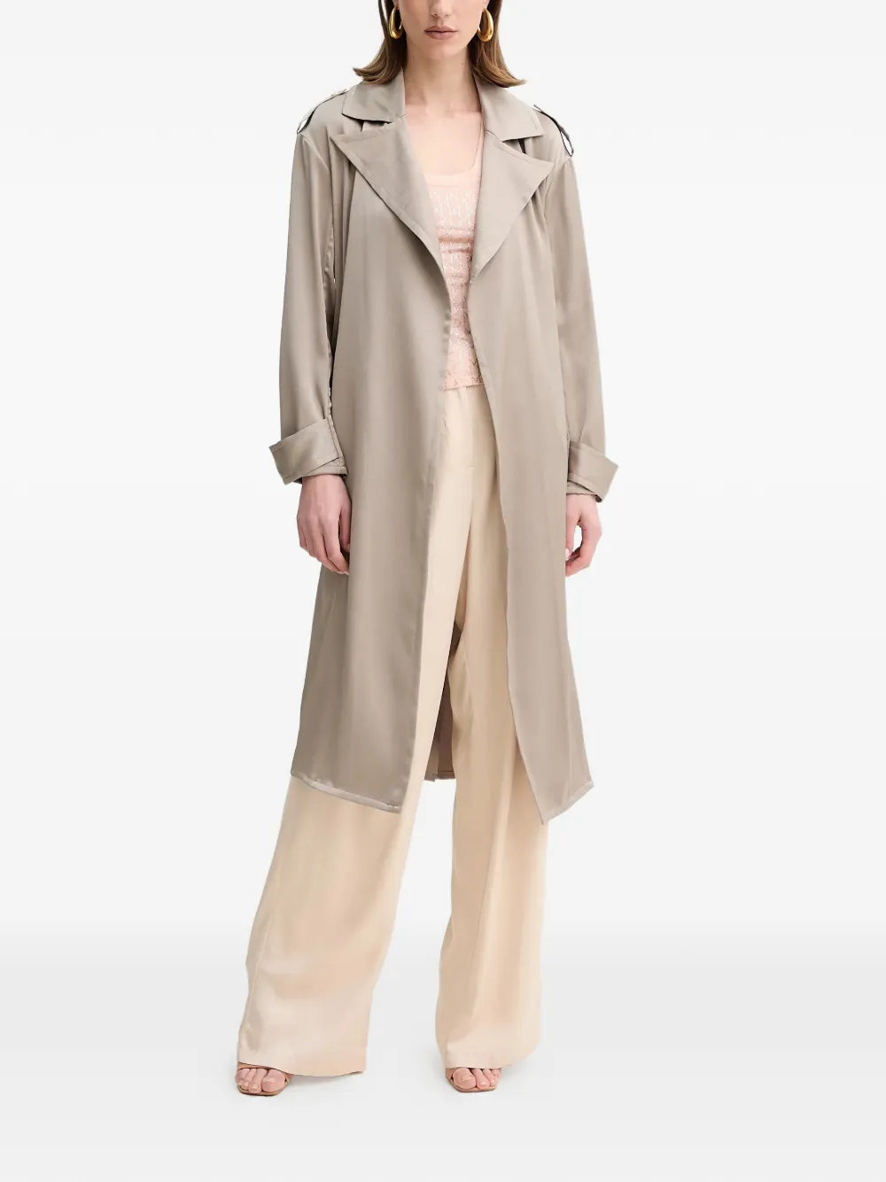 MARCIANO by GUESS belted notched-lapels trench | Trench Coats & Raincoats | Image 2