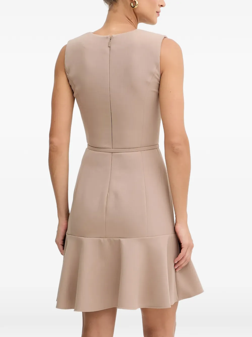  Marciano By Guess Belted V-neck Midi Dress - Neutrals 