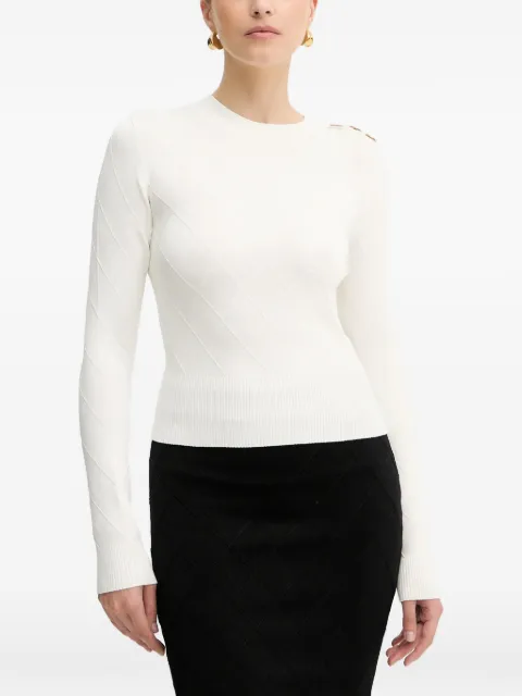 MARCIANO by GUESS Miley buttons patterned sweater