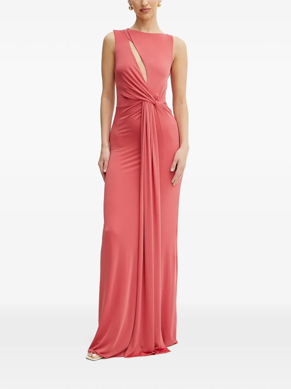 MARCIANO by GUESS knot-detail cut-out detail maxi dress | Pink | Image 1