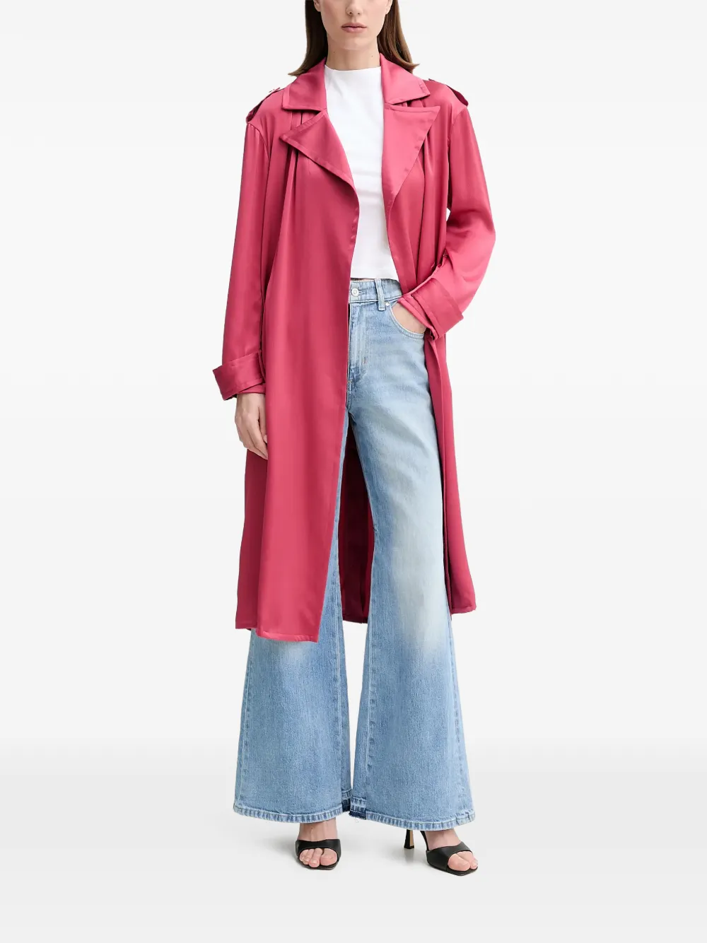 MARCIANO by GUESS belted notched-lapels trench | Trench Coats & Raincoats | Image 2