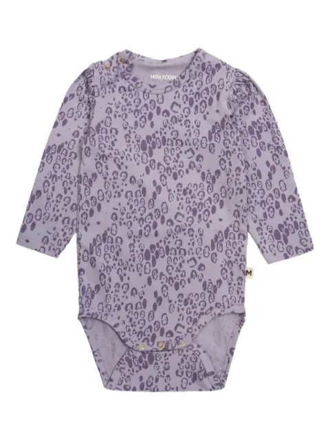 Mini Rodini leopard-pattern bodysuit