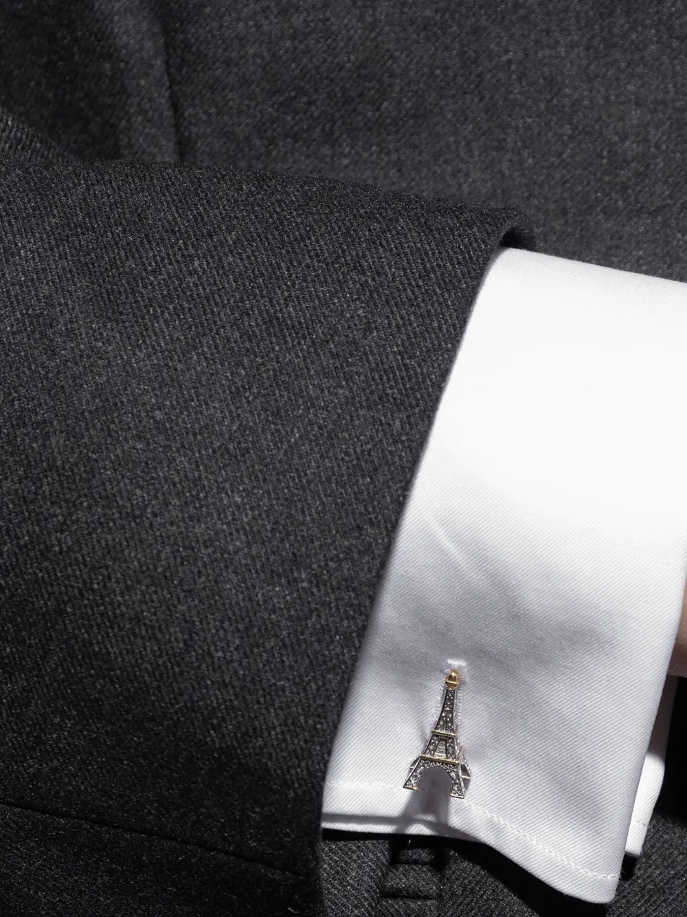 Paul Smith Manchetknopen met Eiffeltoren design Zilver