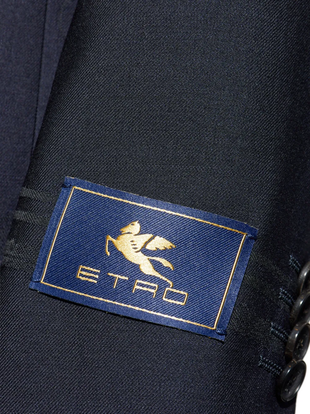 ETRO Wollen blazer met enkele rij knopen Blauw