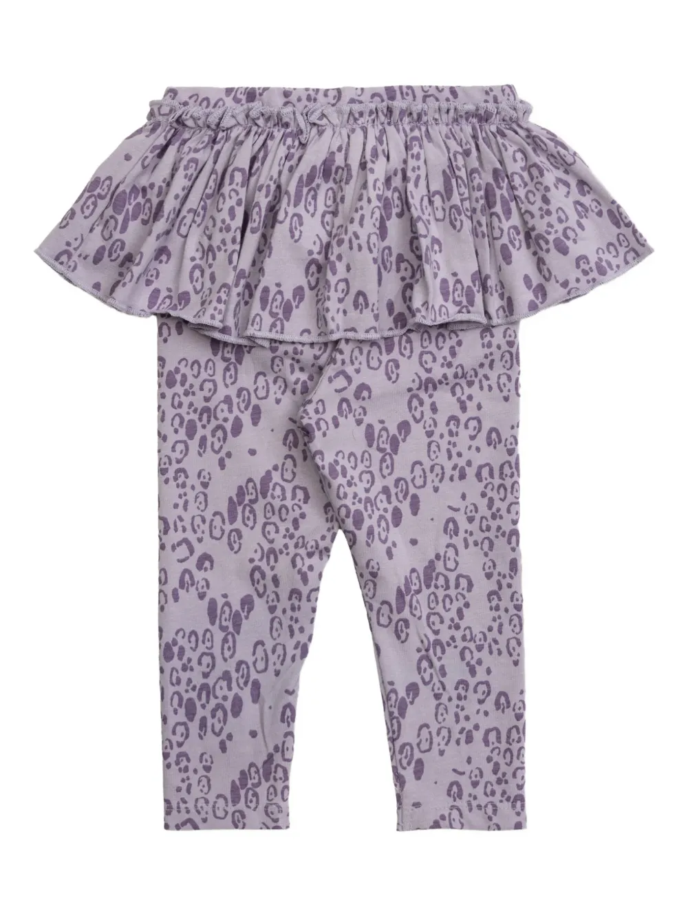 Mini Rodini leopard-print ruffled-waist leggings | Leggings | Image 2