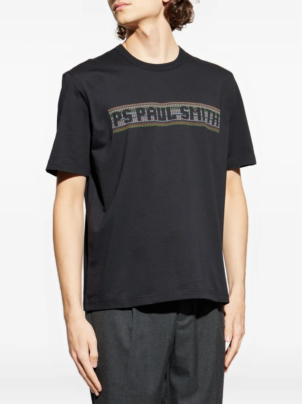 PS Paul Smith T-shirt met logoprint Zwart