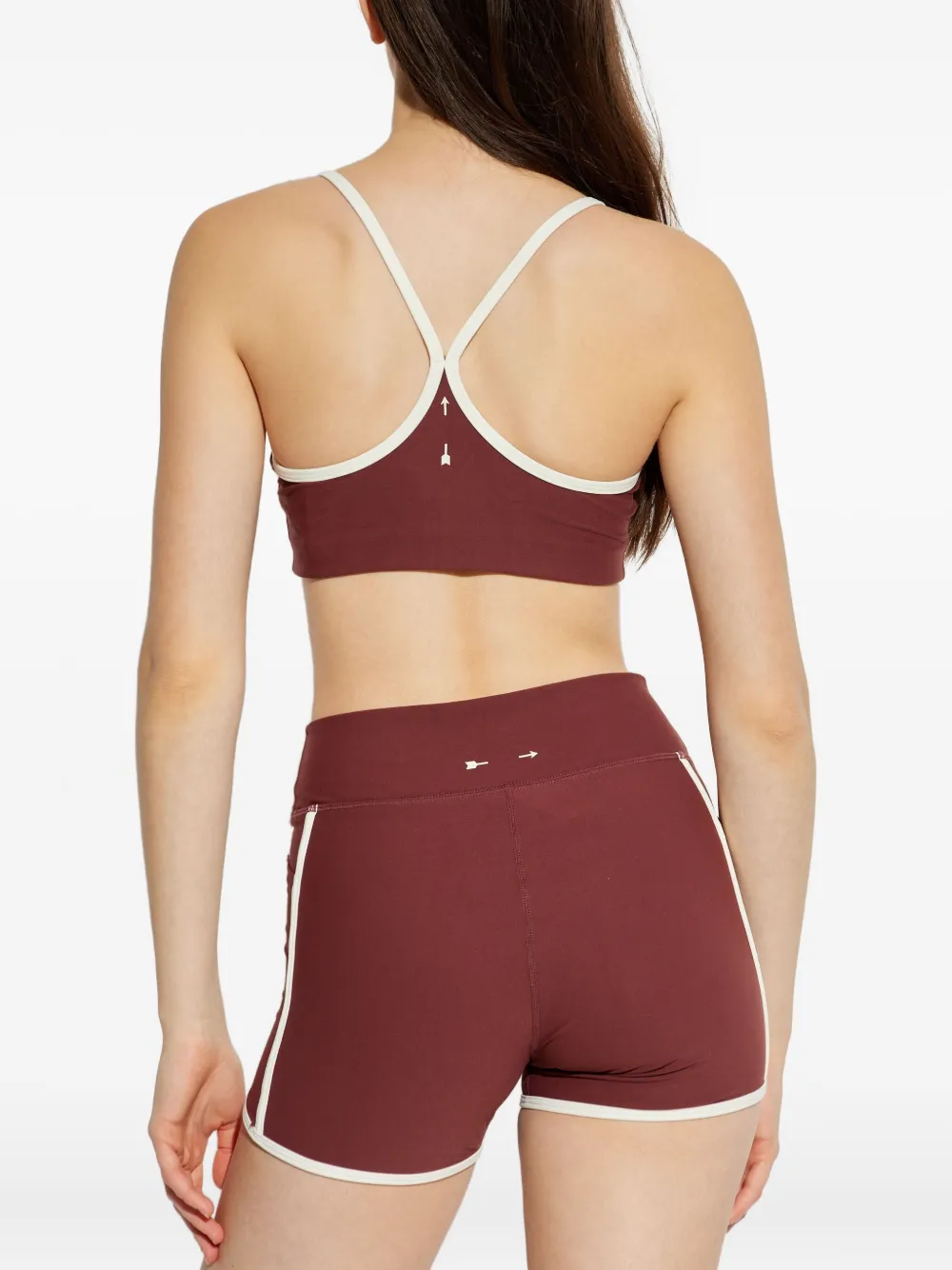 The Upside Samara sport-bh met contrasterende afwerking Bruin