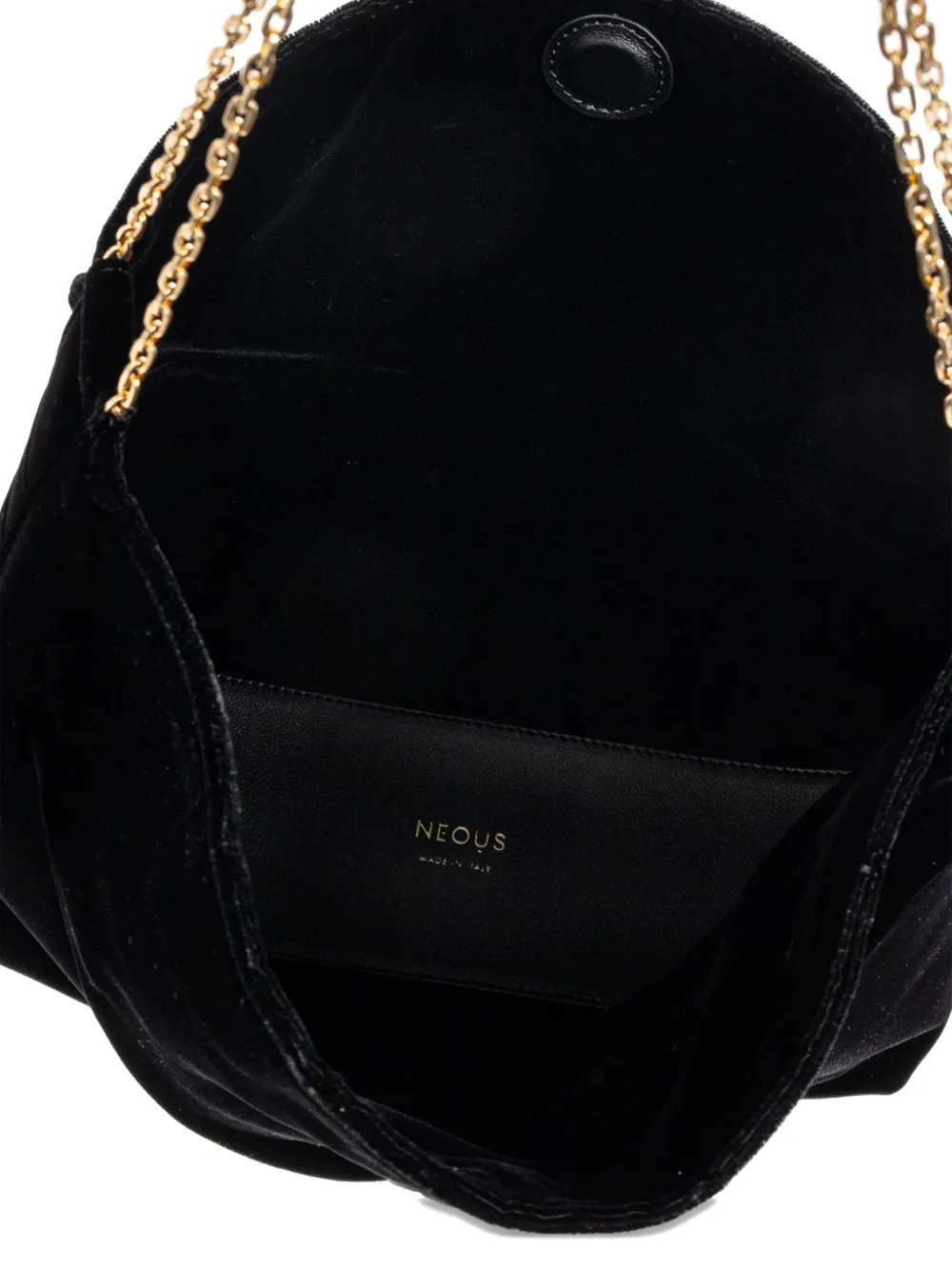 Neous Womens Pavo West Velvet Shoulder Bag Black