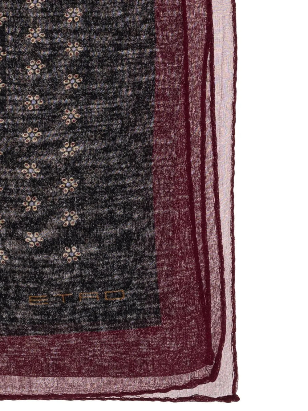 ETRO Sjaal met paisley-print - Zwart