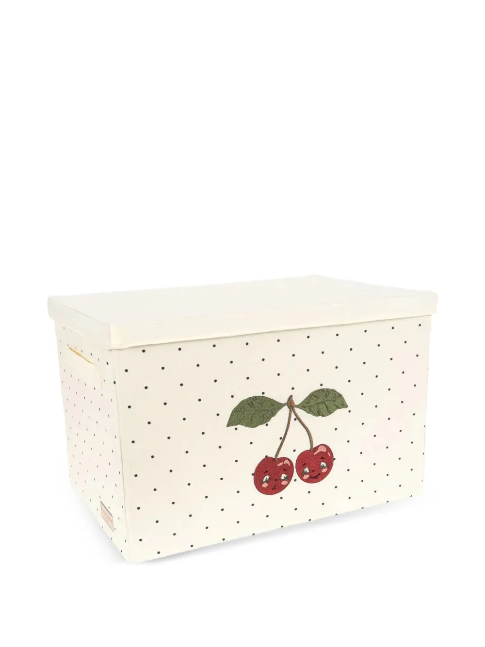 Konges Sløjd cherry polka dot storage basket - Weiß